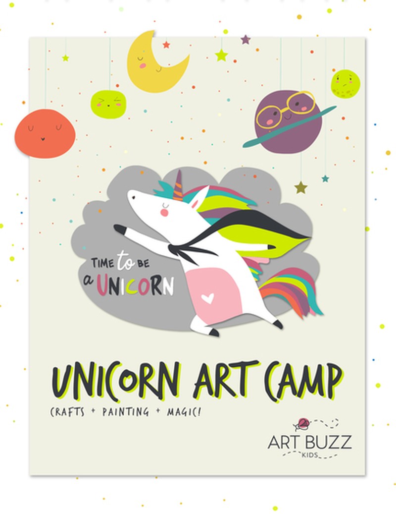 UNICORN Art Camp | HALF DAY MONDAY - FRIDAY 9:00 AM TO 1:00 PM | $100 DEPOSIT AT REGISTRATION IS REQUIRED