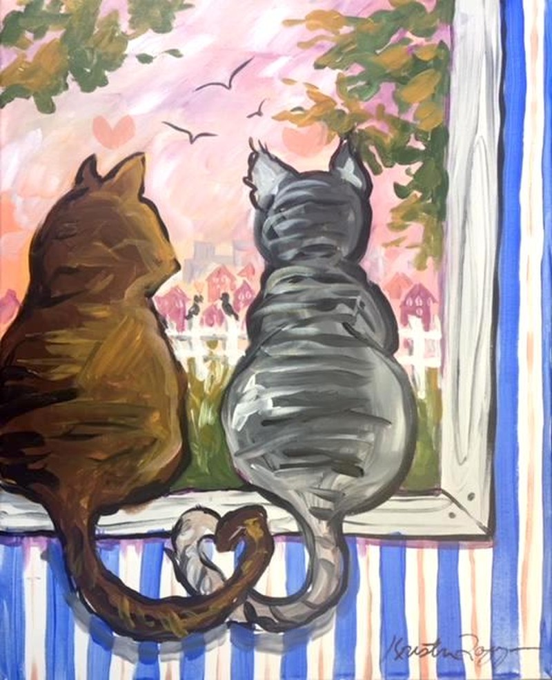 Window Cat Love 