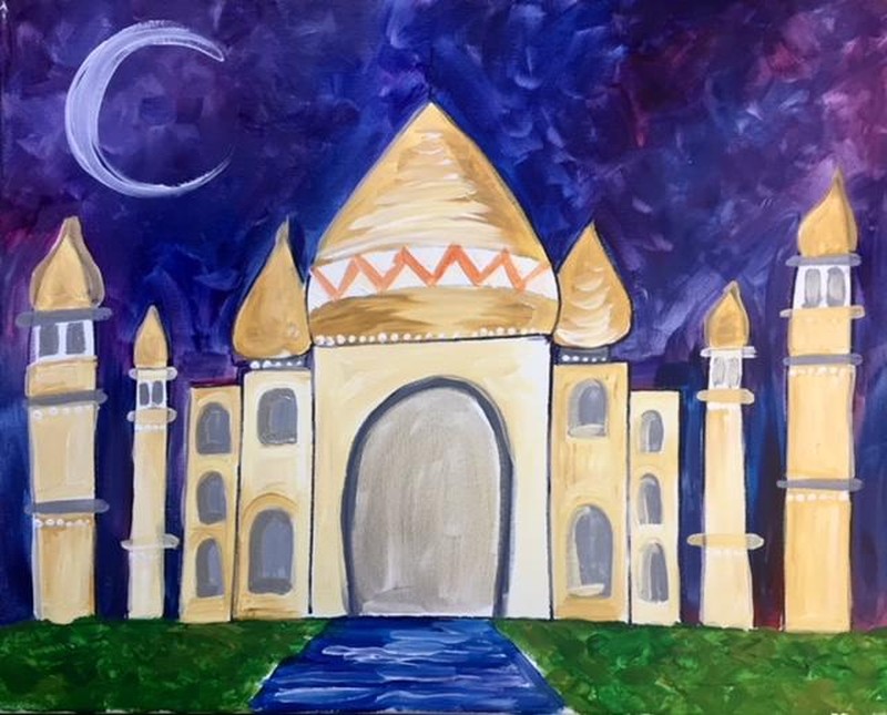 Diwali 1/2 Day Art Camp - Paint Taj Mahal - Ages 5+ - Art Skills - Sibling Discount