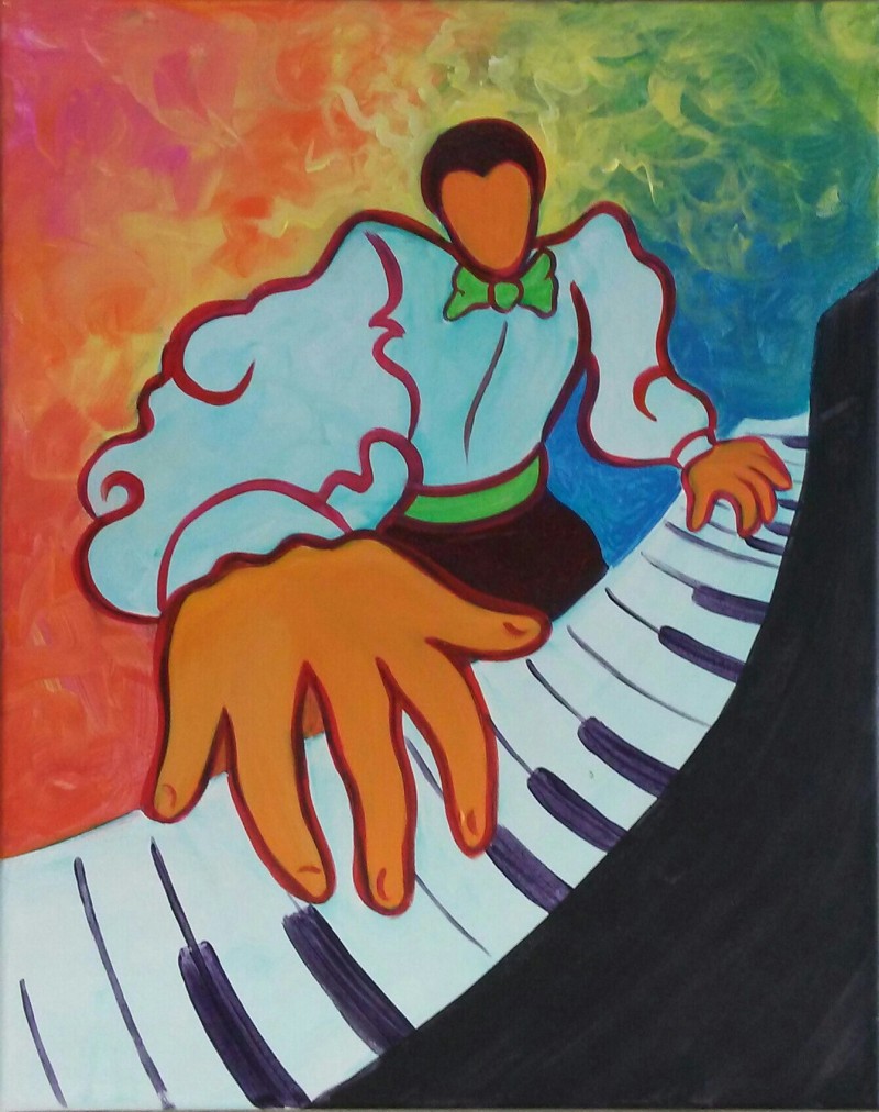 Paint Your Own Piano Man for World Piano Day!