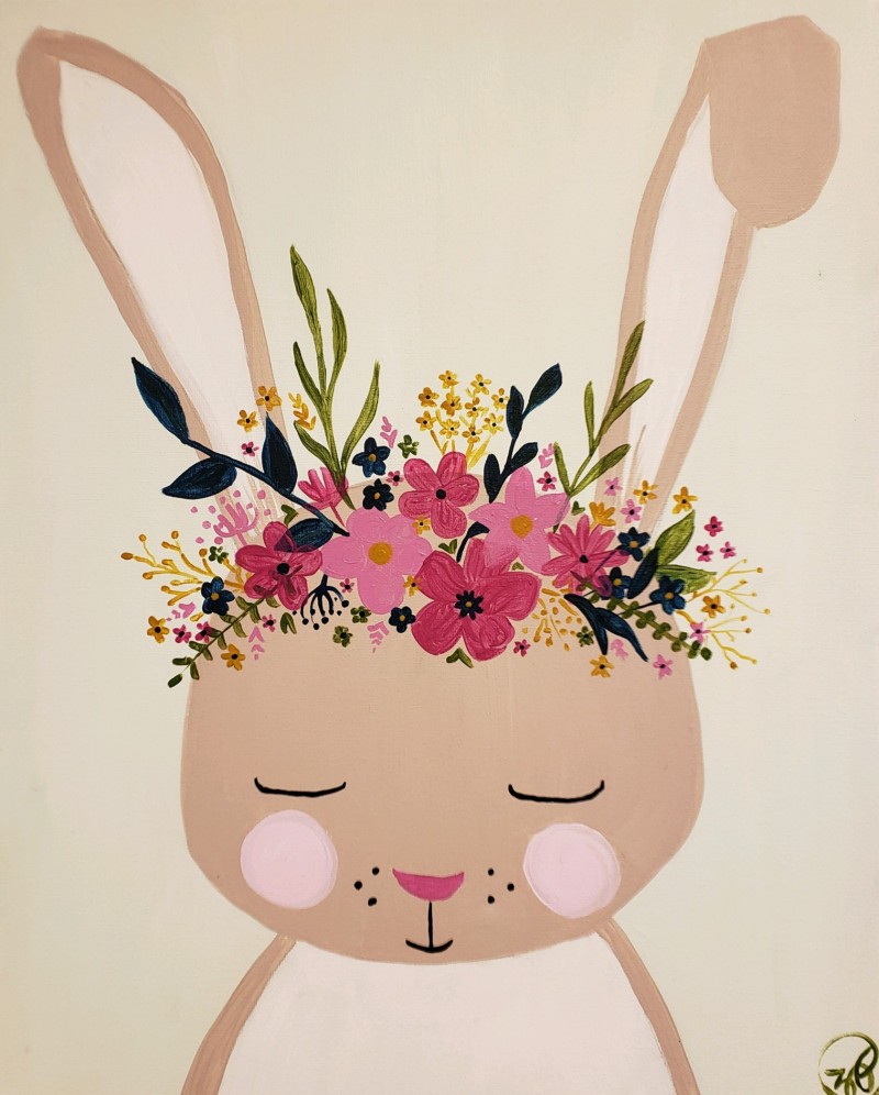 PAINT by Day | Floral Bunny
