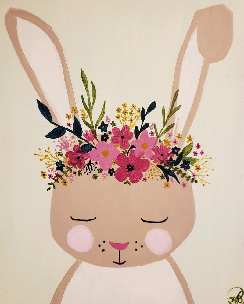 Art Buzz Kids - Floral Bunny 