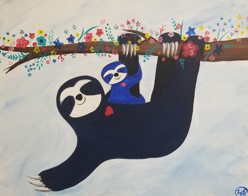 ART BUZZ KIDS - Mommy Sloth and Me
