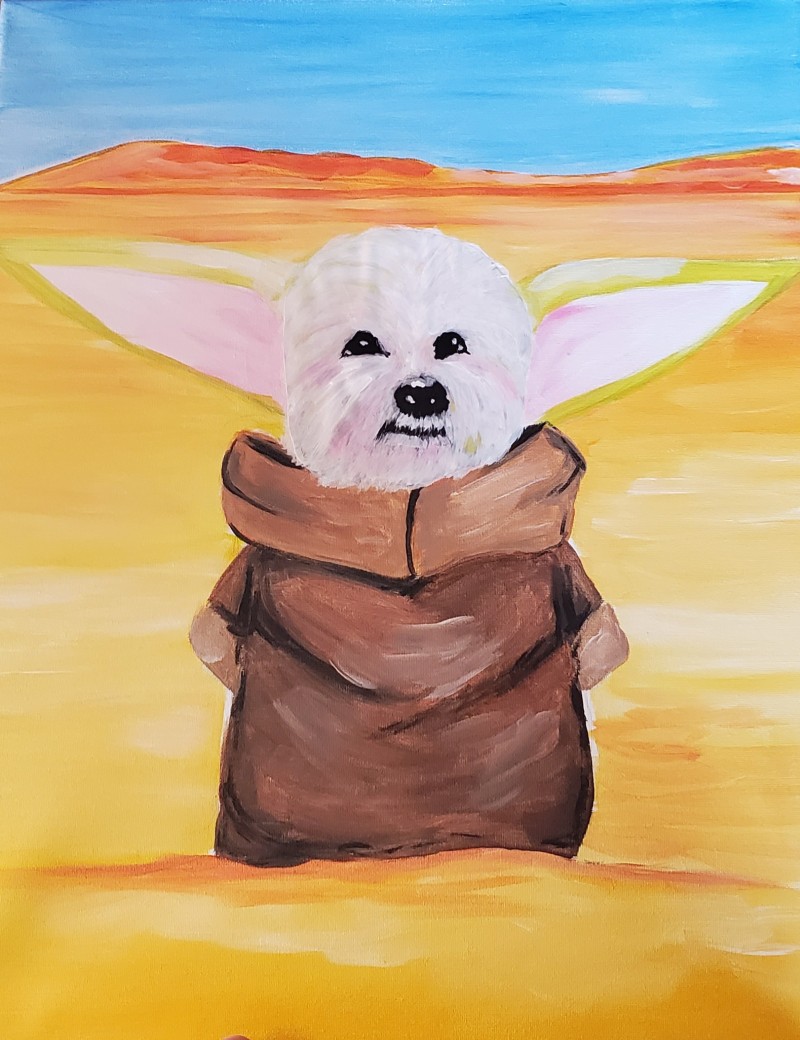 Paint Your Pet- May the Brush Be With You Style!