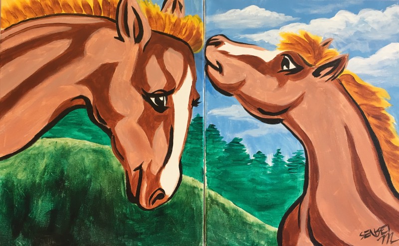 Parent & Me time (2 canvases included)