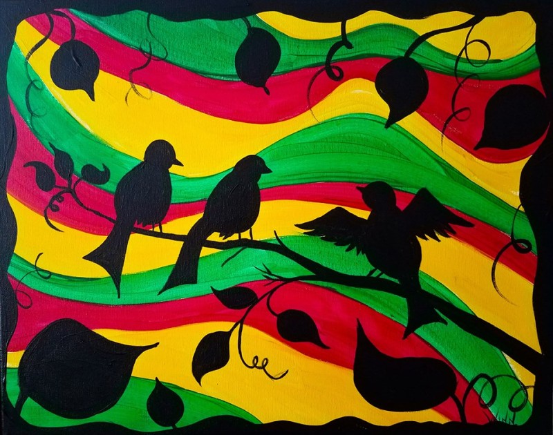 One Love Reggae Music And Trivia Night  | Three Little Birds Painting