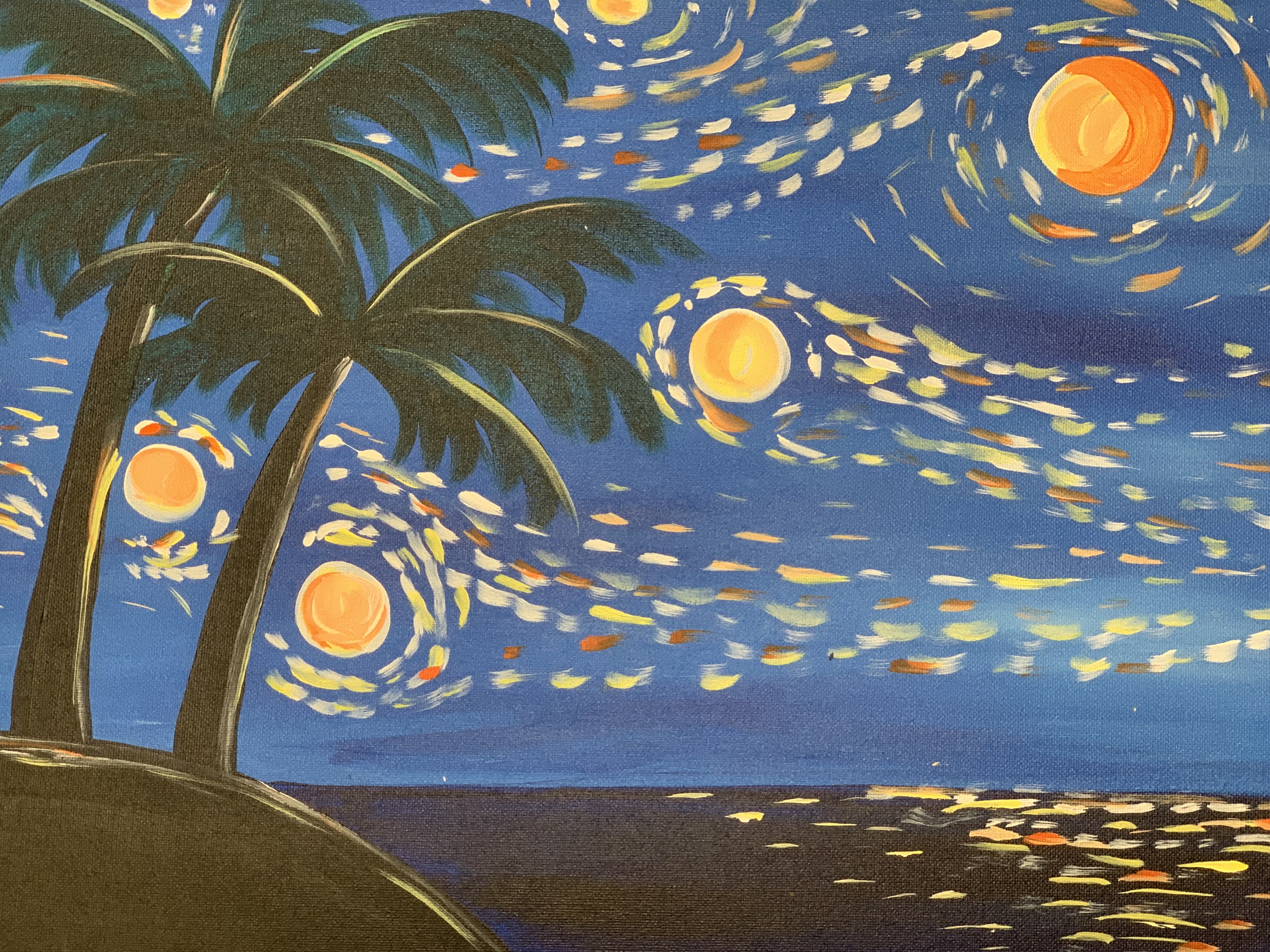 Starry Night Palm Island 2