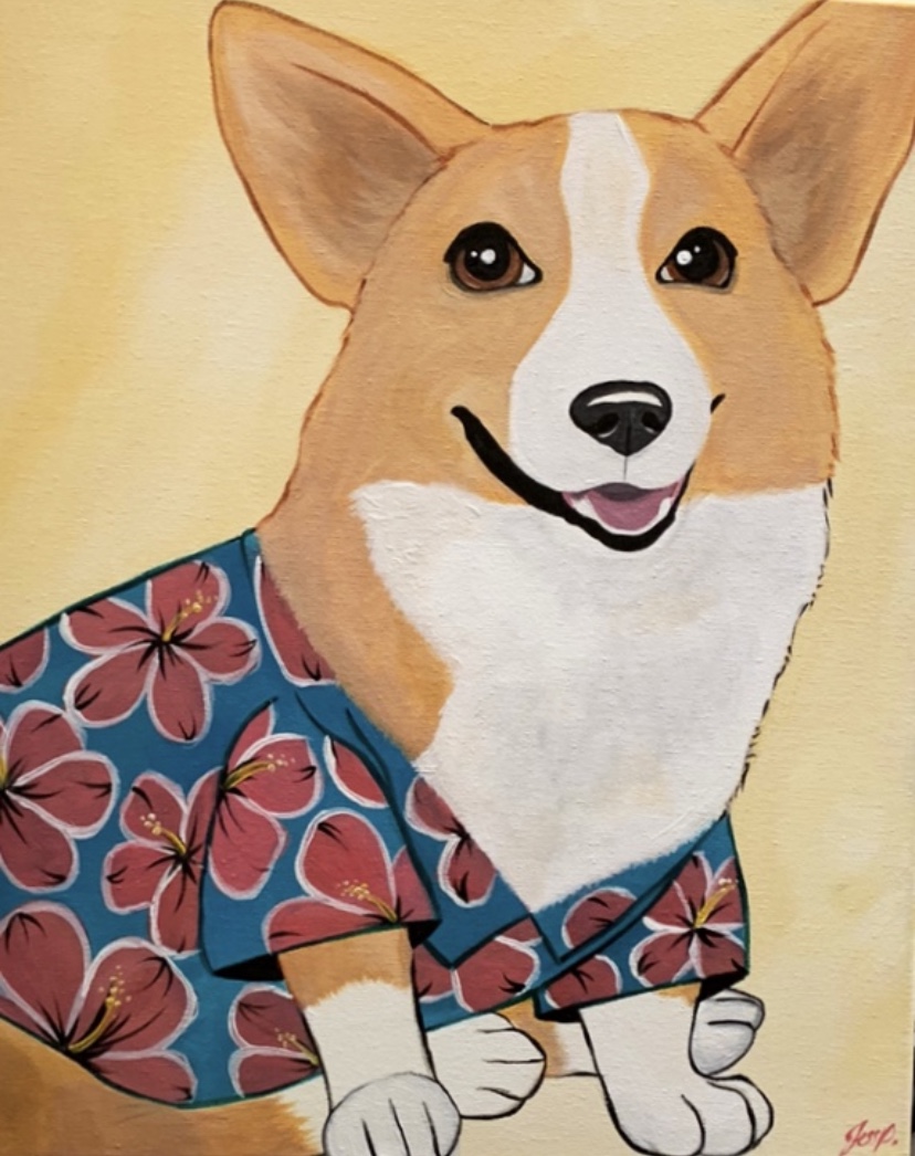 Corgi on Vacay