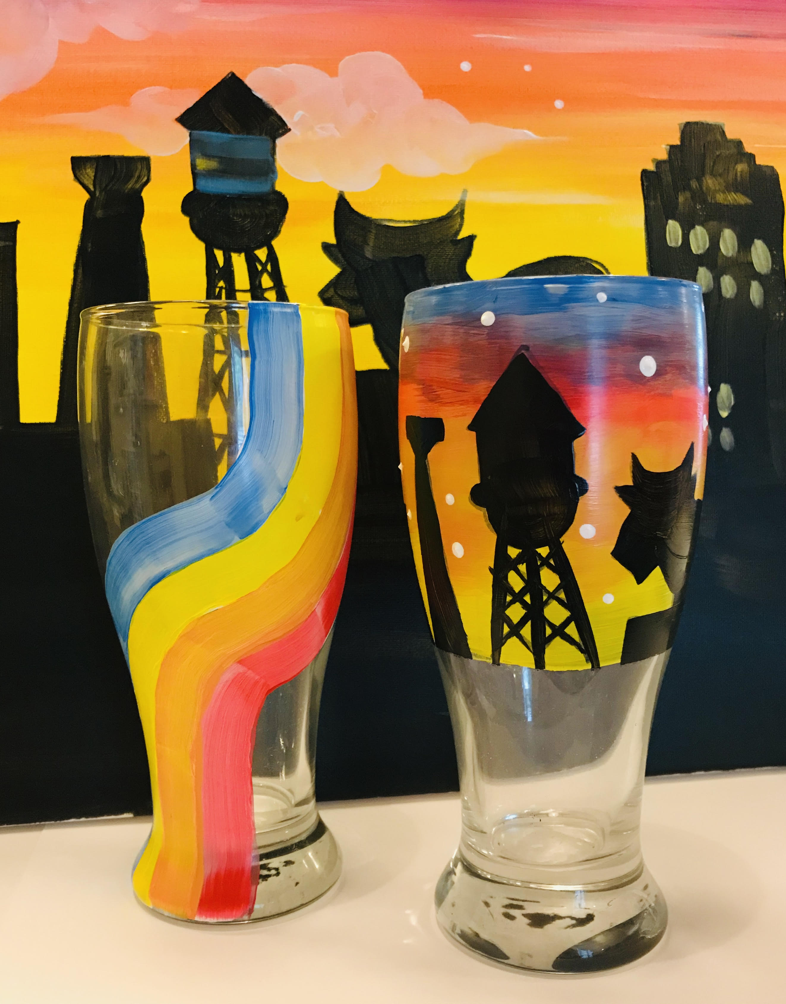 Paint 2 Durham beer glasses at Hi-Wire Brewing