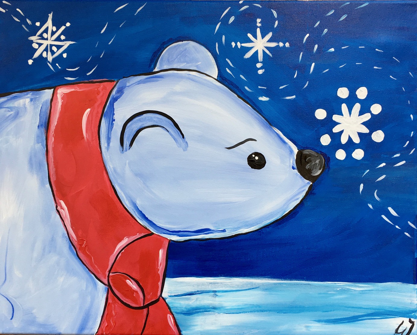 All Ages Painting Class - Beary Cold - Free Parking