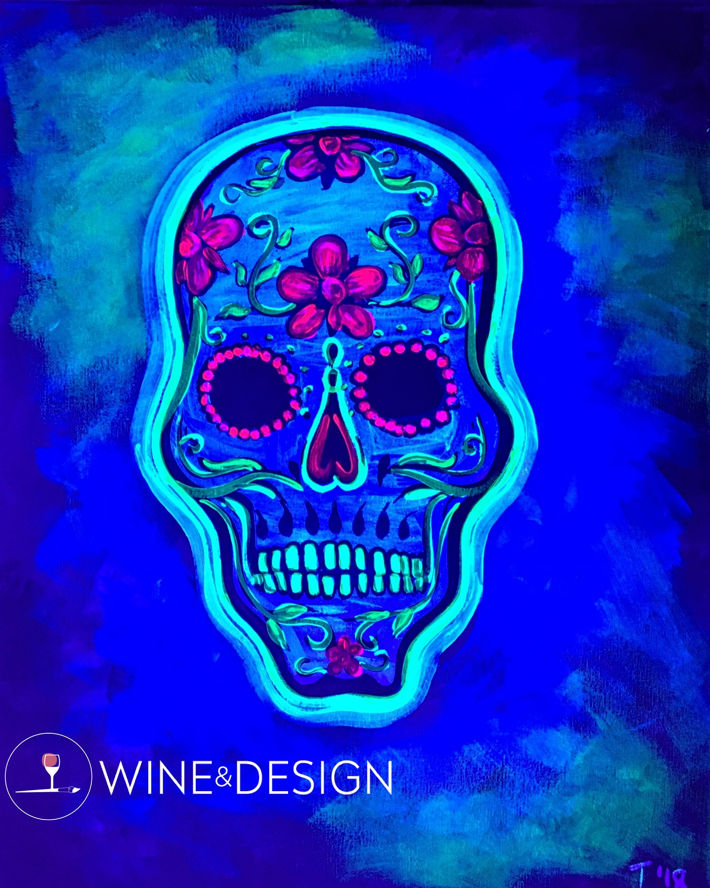 Celebrate Dia De Los Muertos! | Black Light Night!