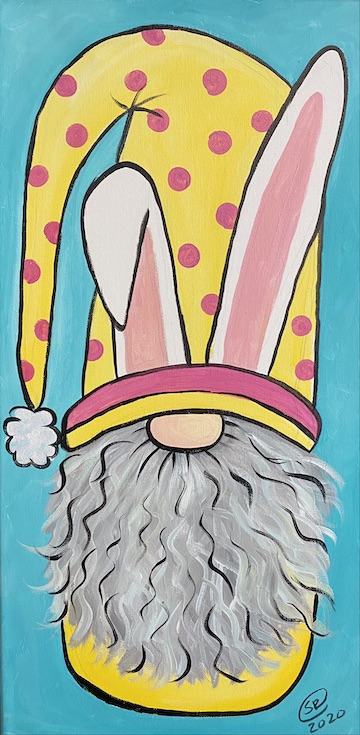 All Ages Painting Class - Spring Easter Gnome - BYOB and Free Onsite Parking