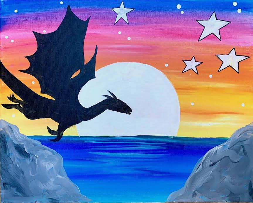ART BUZZ KIDS - Sunset Dragon 