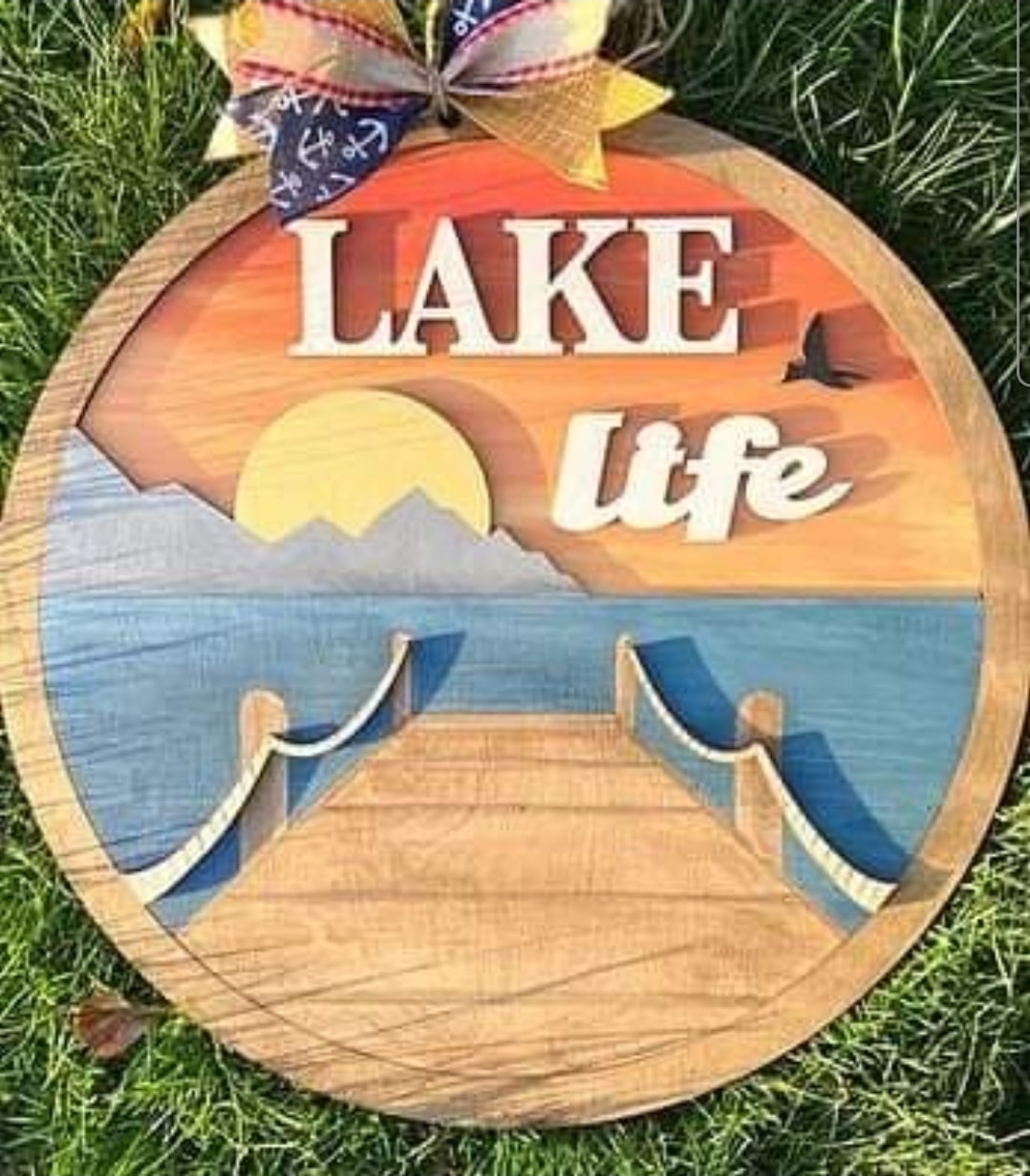 Lake Life Door Hanger