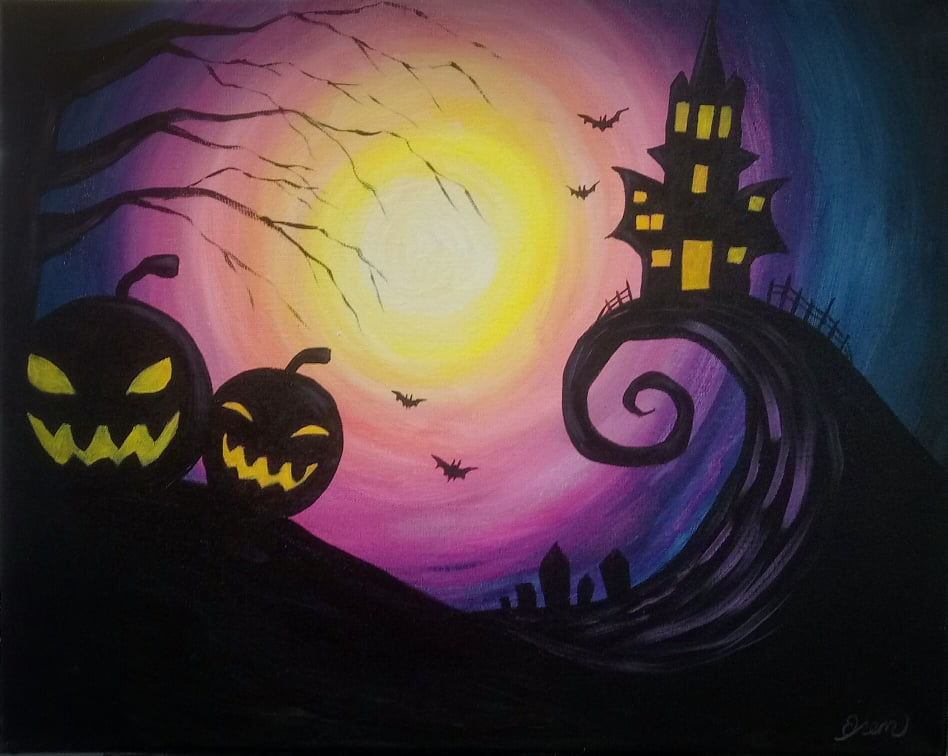 NIGHTMARE HALLOWEEN PAINT CLASS