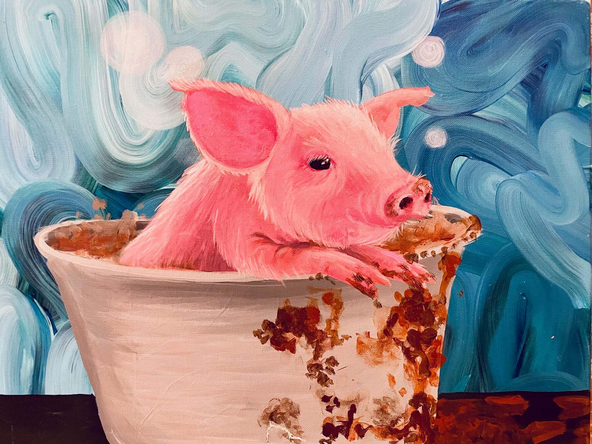 "Baby Bacon Bath!" Adult Studio!