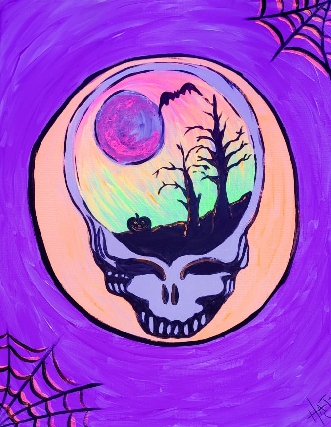 Grateful For Halloween - Blacklight