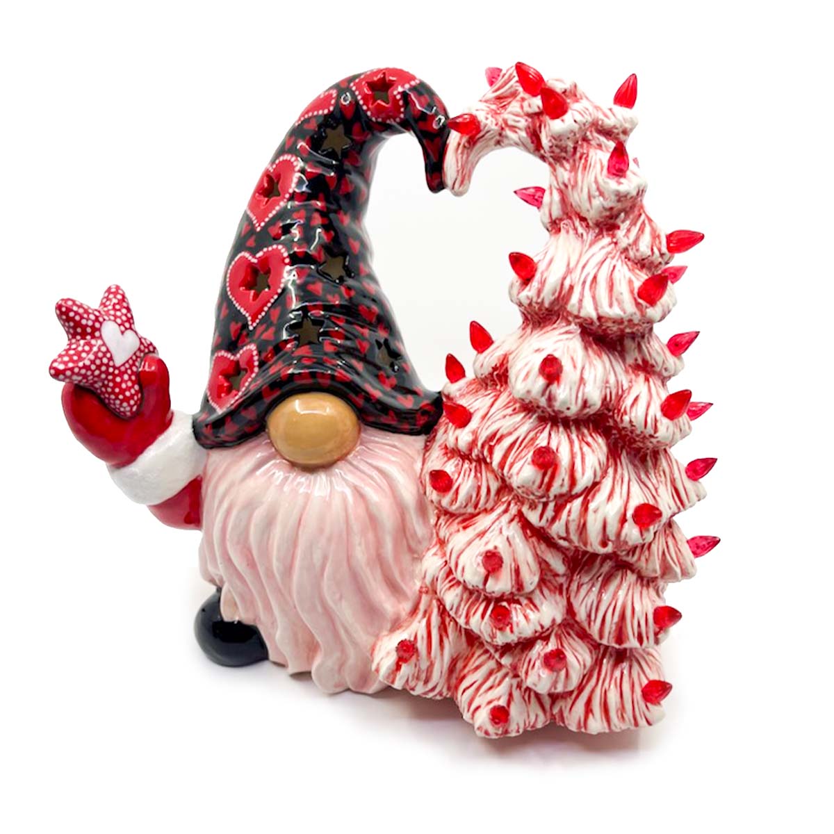 Take Home Light Up Ceramic Valentine Gnome Kit