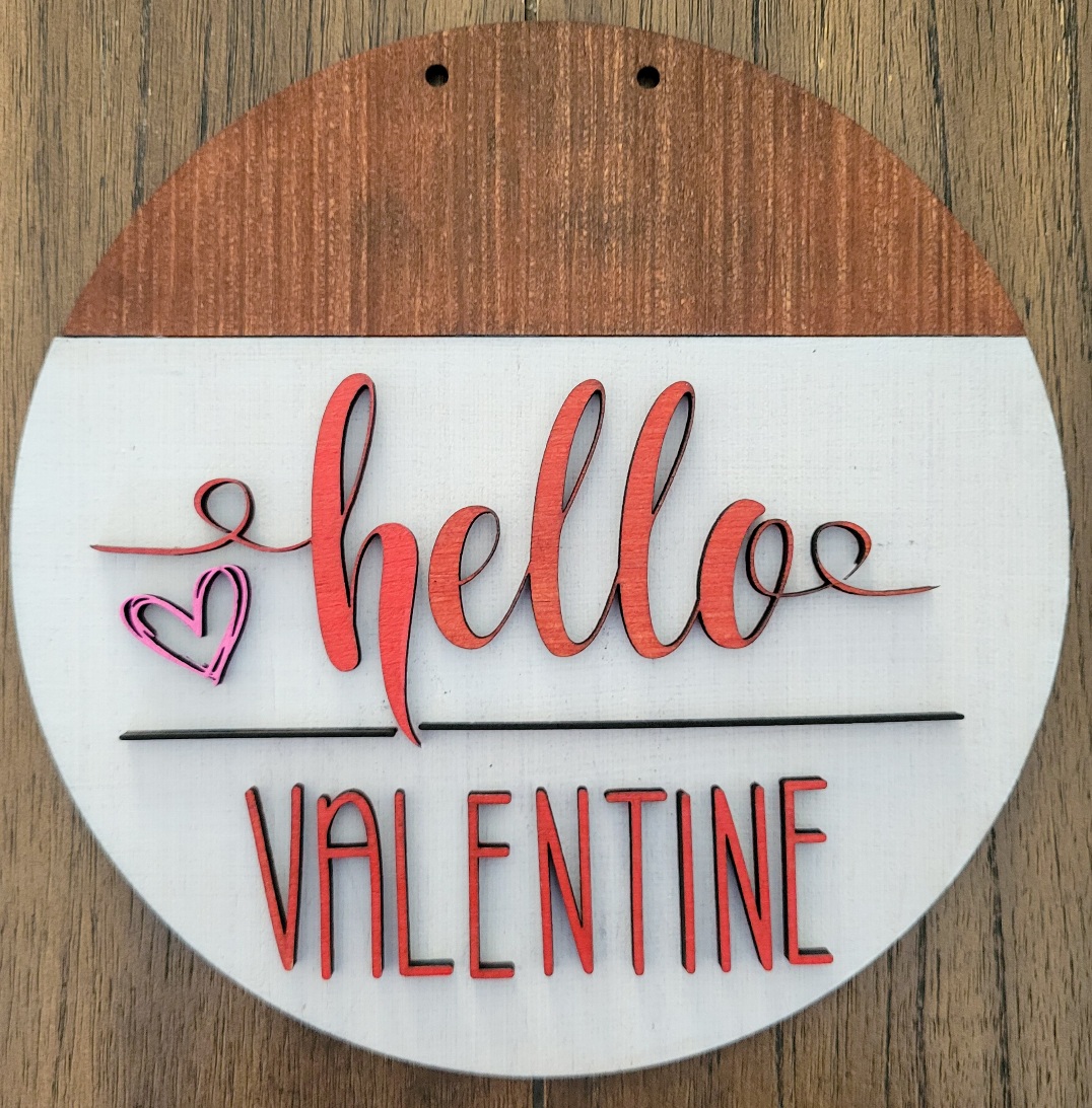 DIY | Hello Valentine Door Hanger