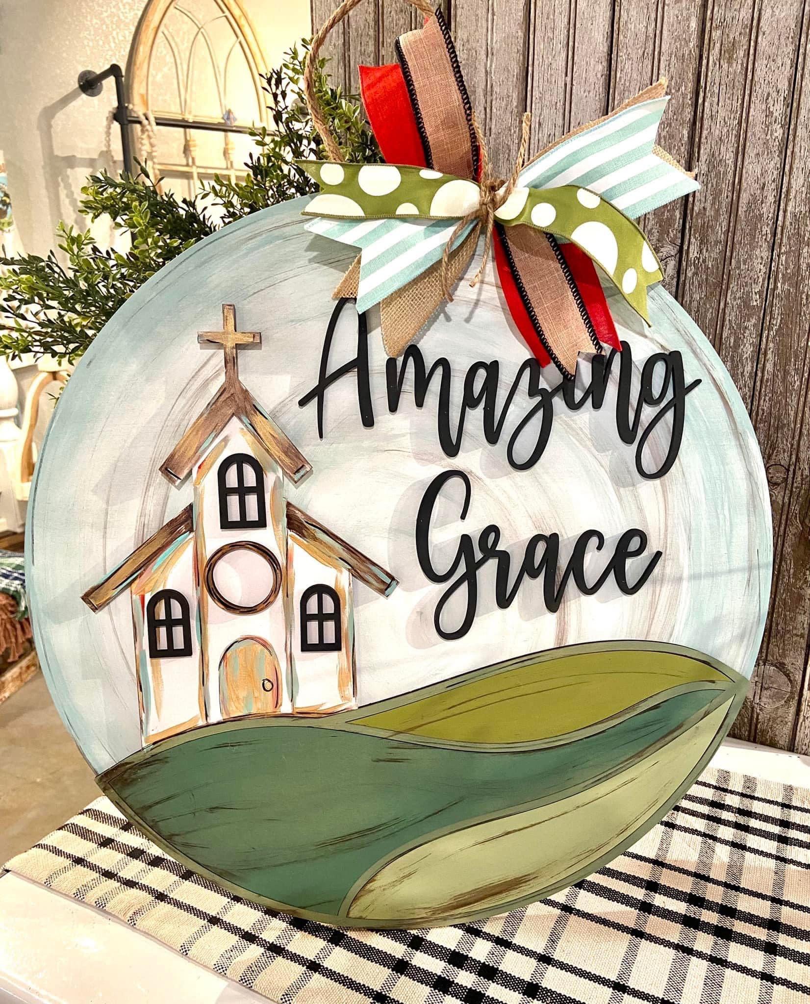 Amazing Grace Door Hanger | Worship Night