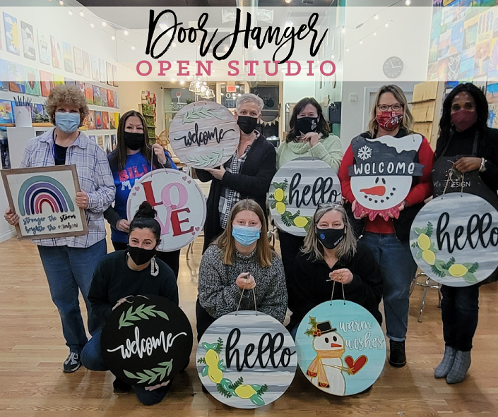 Door Hanger Open Studio!