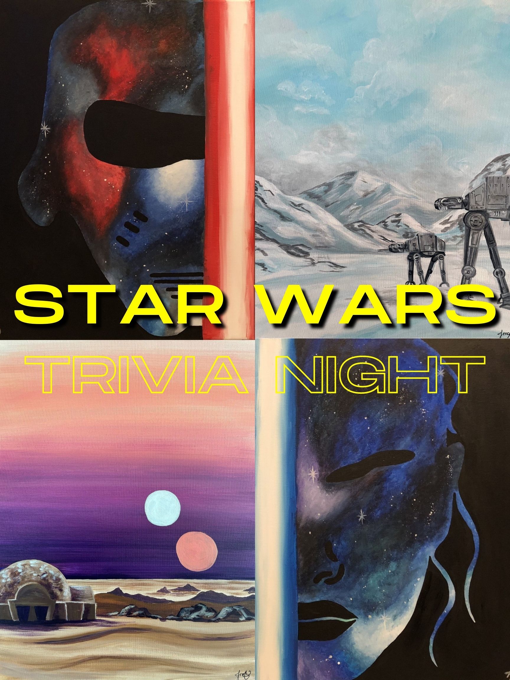MAY THE 4TH BE WITH YOU STAR WARS TRIVIA & PAINT NIGHT!