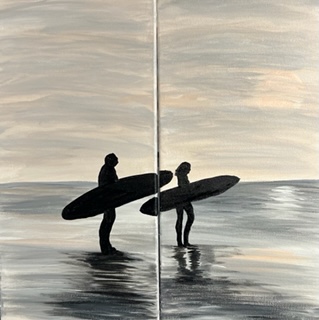 Surfs Up - Date Night Painting - ONE RESERVATION PER COUPLE