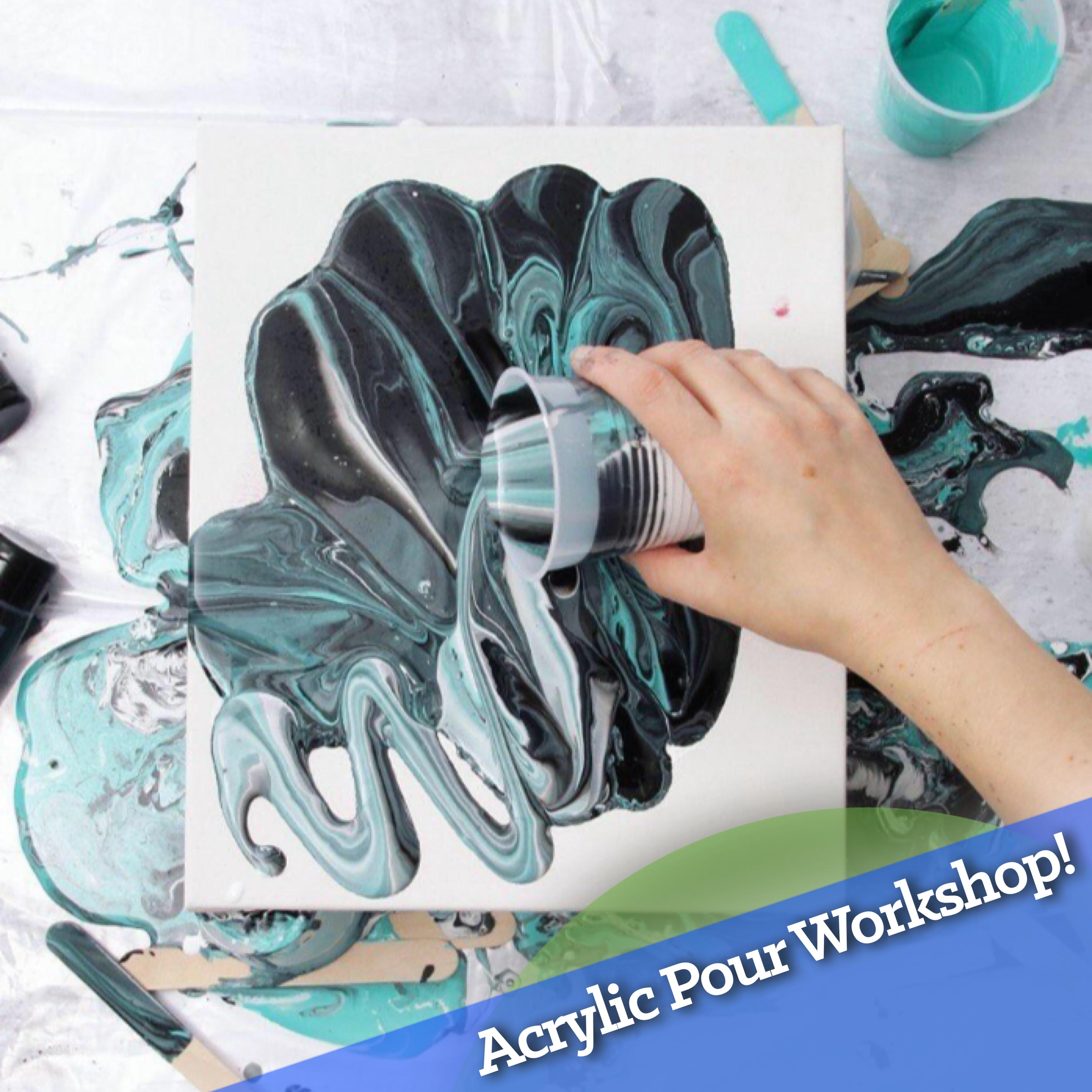 Acrylic Pour Workshop | Fun 1 hour class!!