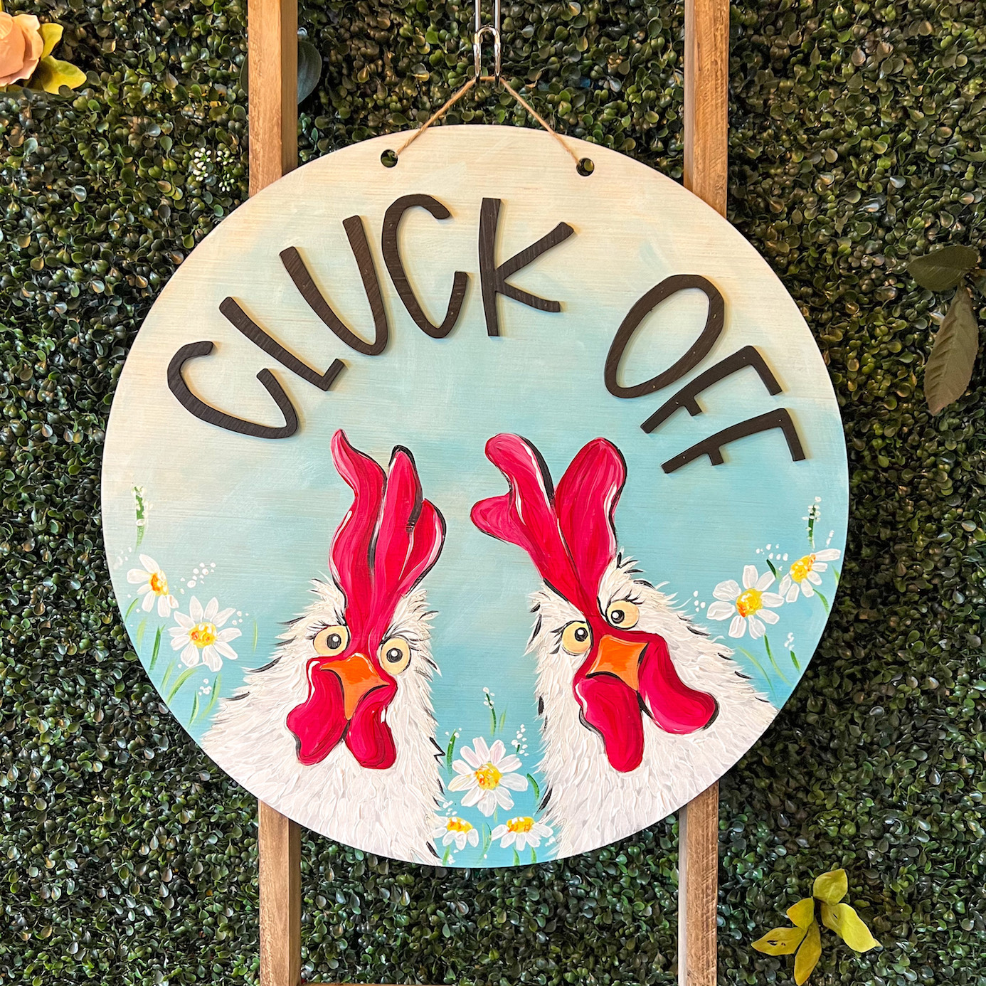 Cluck Off Door Hanger