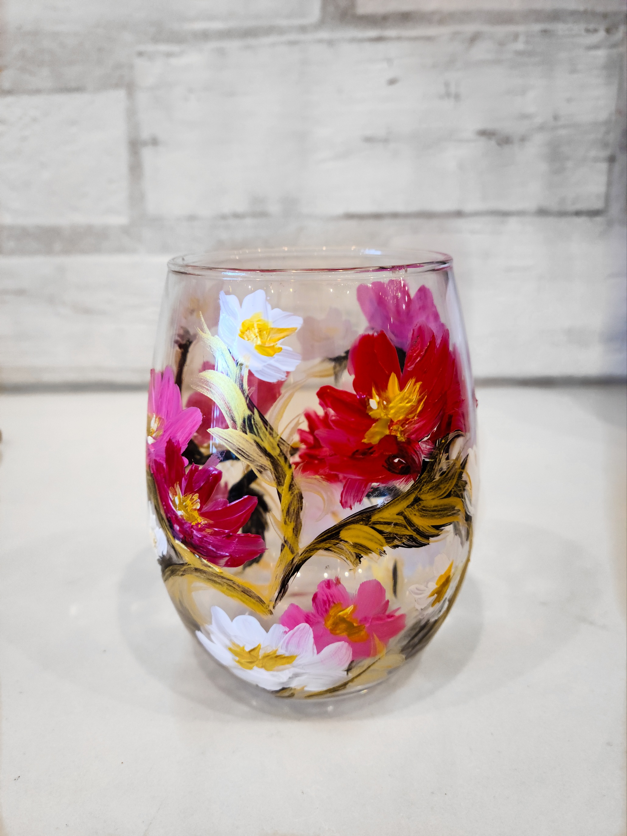 IN STUDIO | Wine Glass Painting - 2 Stemless Glasses per Ticket | Need 1 More Person