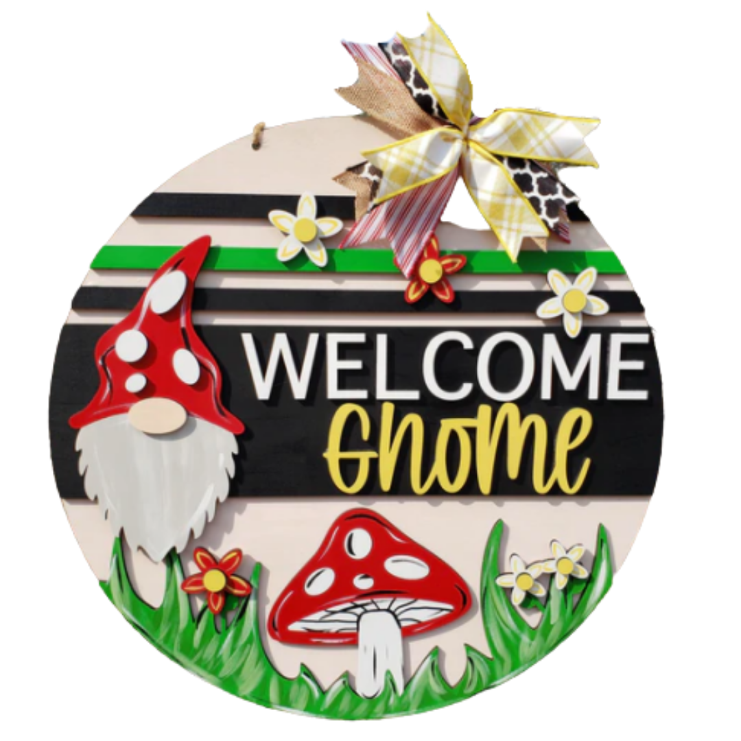 DIY | Welcome Gnome Door Hanger