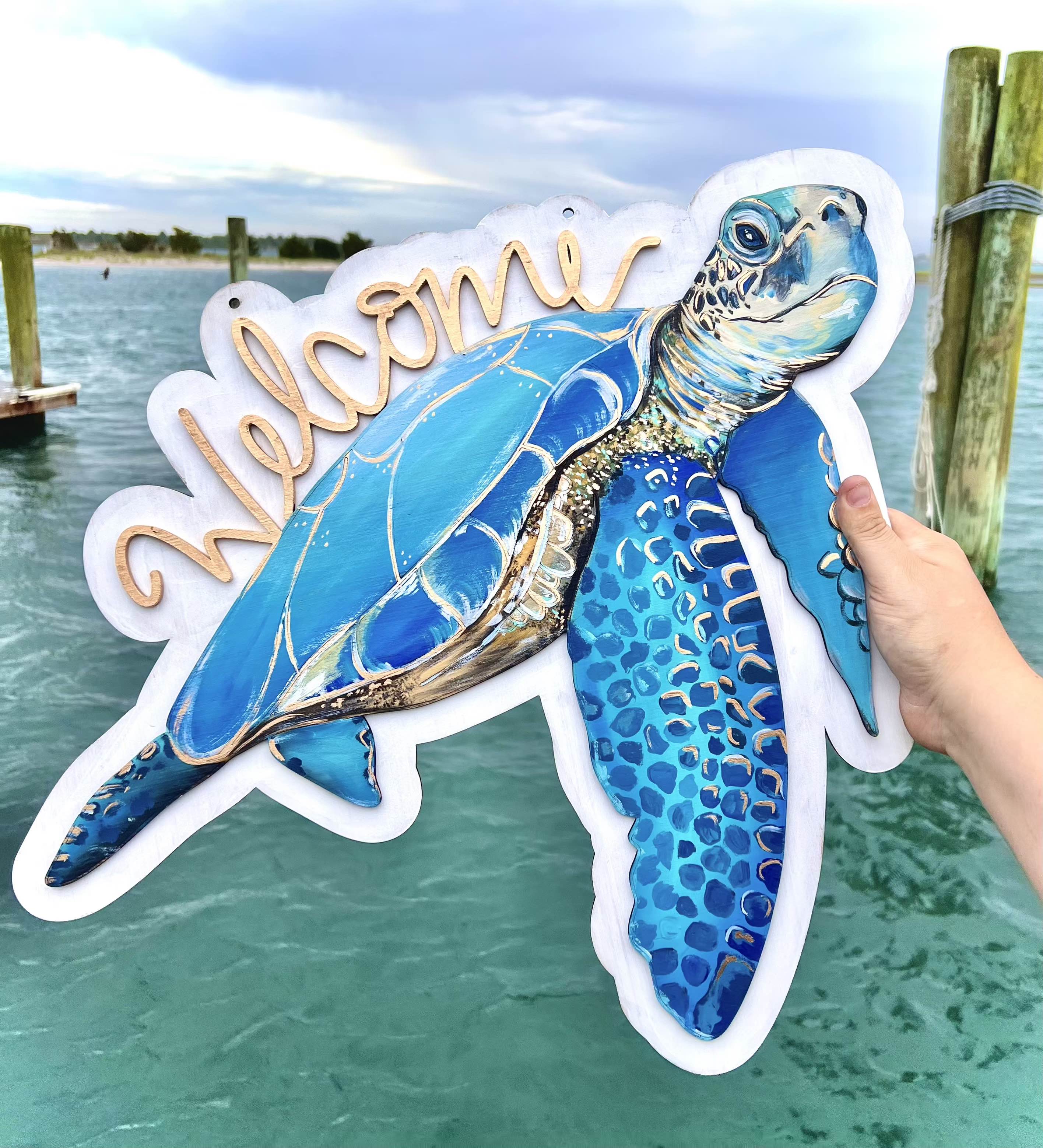 Welcome Golden Sea Turtle Door Hanger Workshop - 3 Hour Event