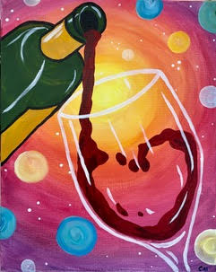 Colorful Wine Pour 