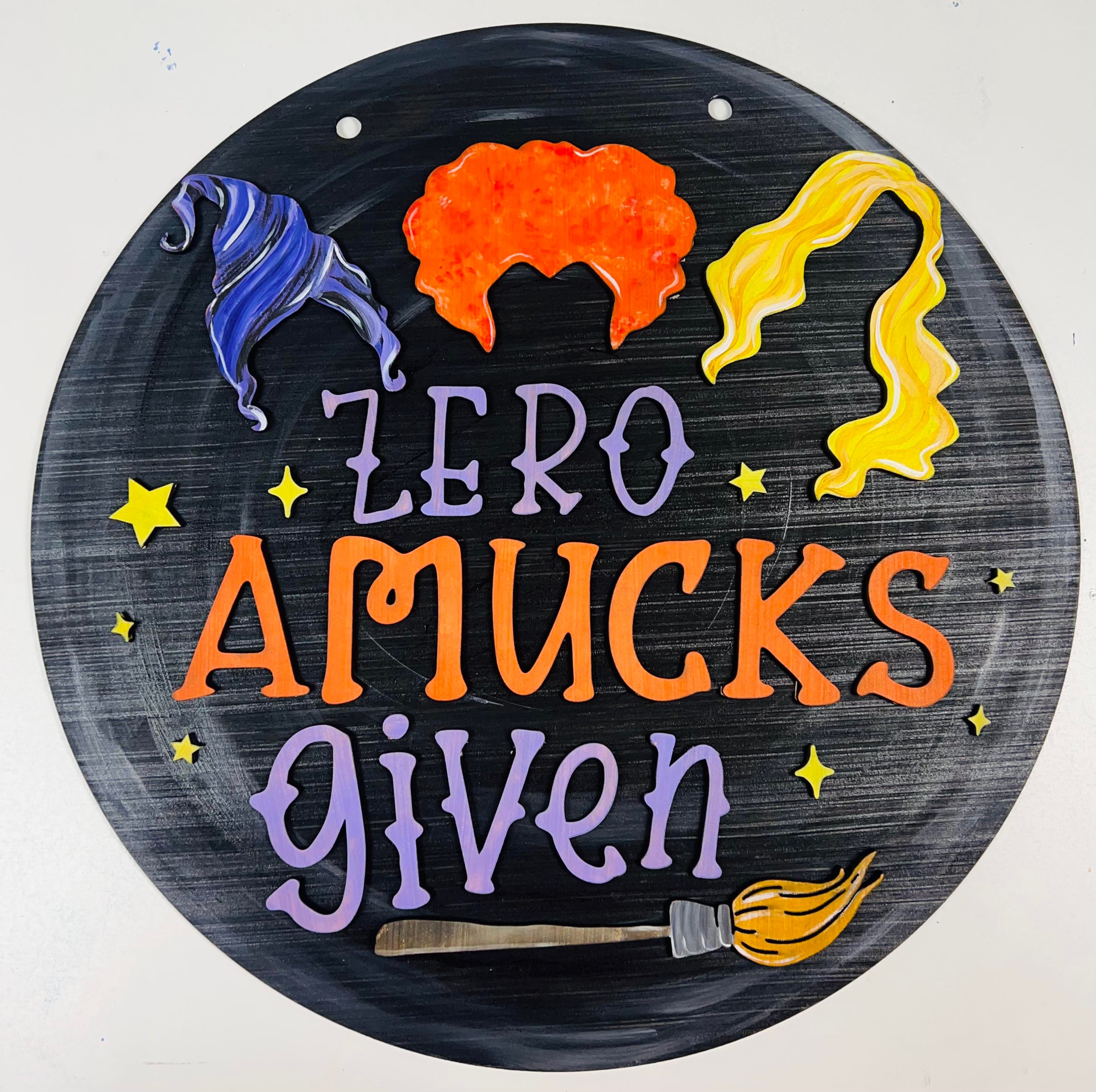 Zero Amucks Given Door Hanger - MOVIE NIGHT!