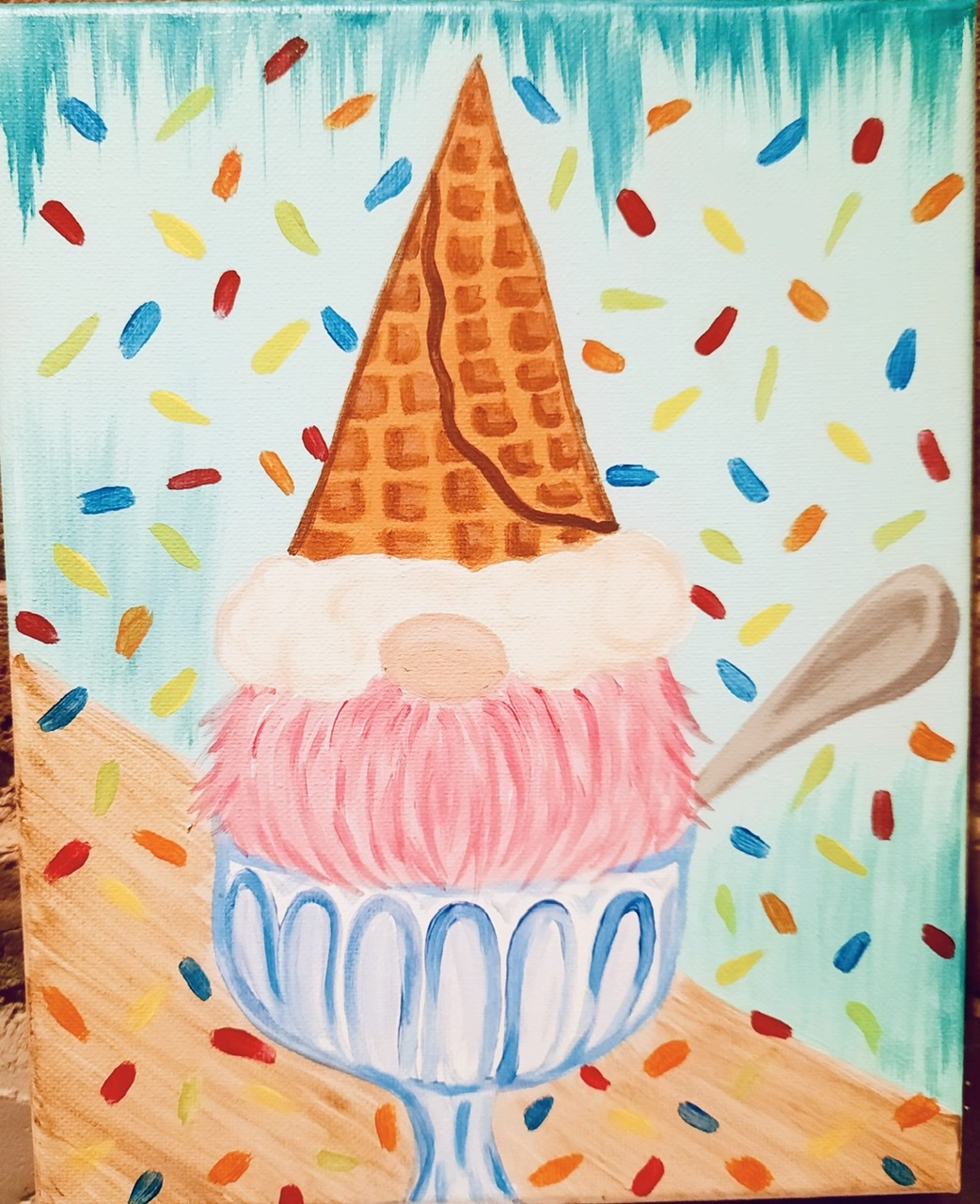 Strawberry Gnome Cone