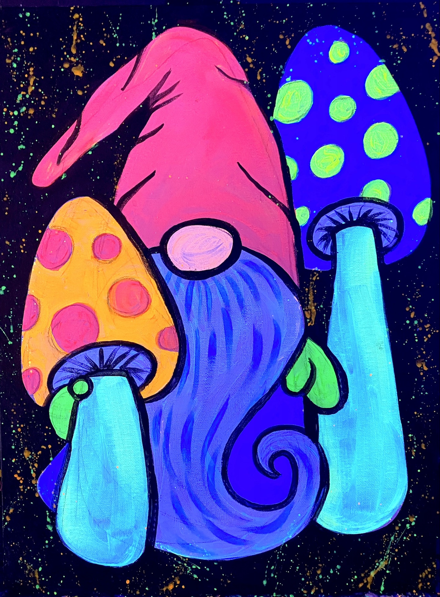 Glow In The Dark Night! - Hippie Gnome