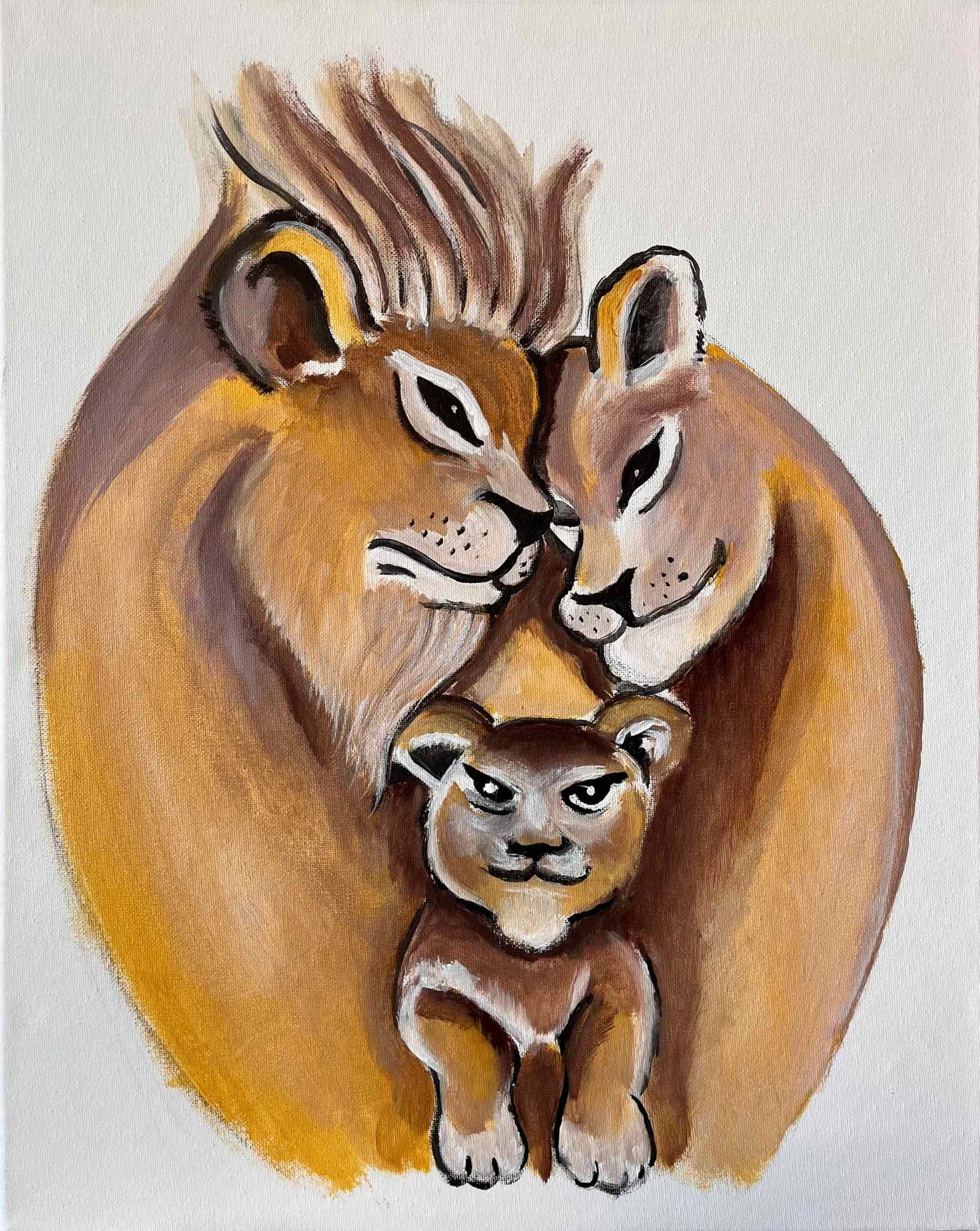 New! Lion Family Love
