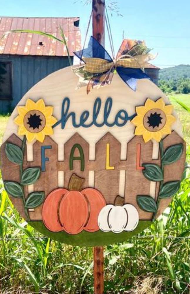 Hello Fall Door Hanger 