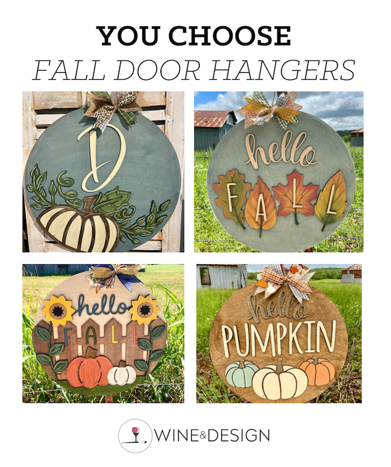 Choose Your Design! DIY Door Hanger Open Studio
