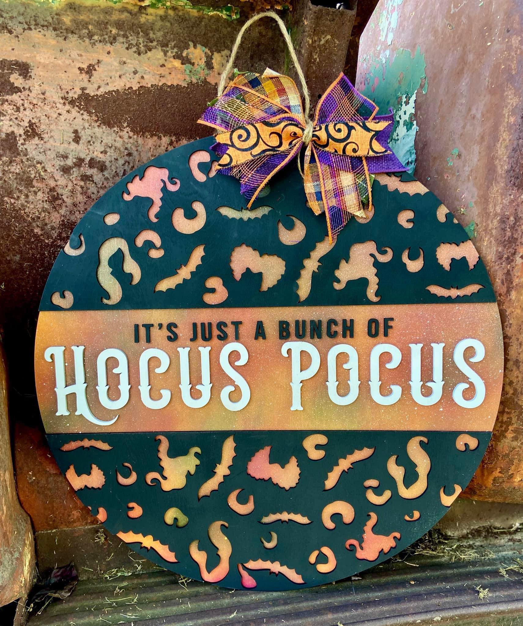 8 TICKETS LEFT! *NEW* Just a Bunch of Hocus Pocus Door Hanger