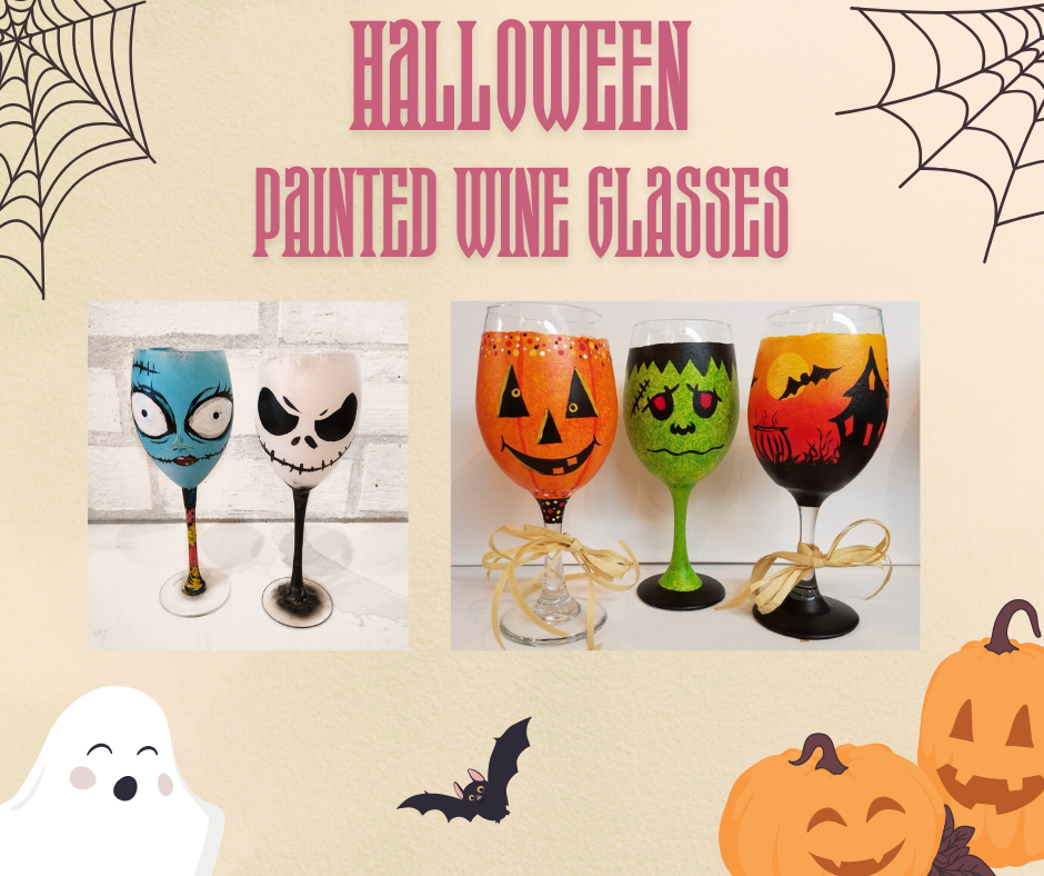 You Choose Halloween Wine Glasses