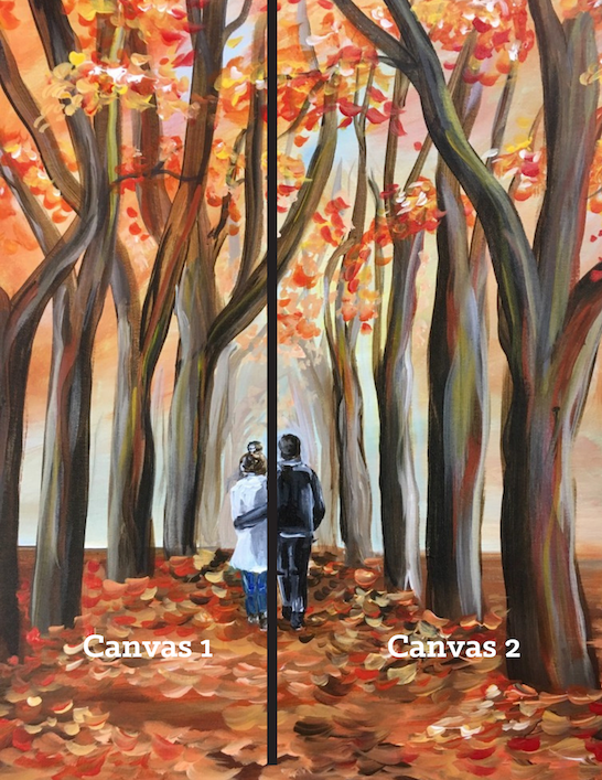 DATE NIGHT: Fall In Love *ONE ticket covers TWO painters*