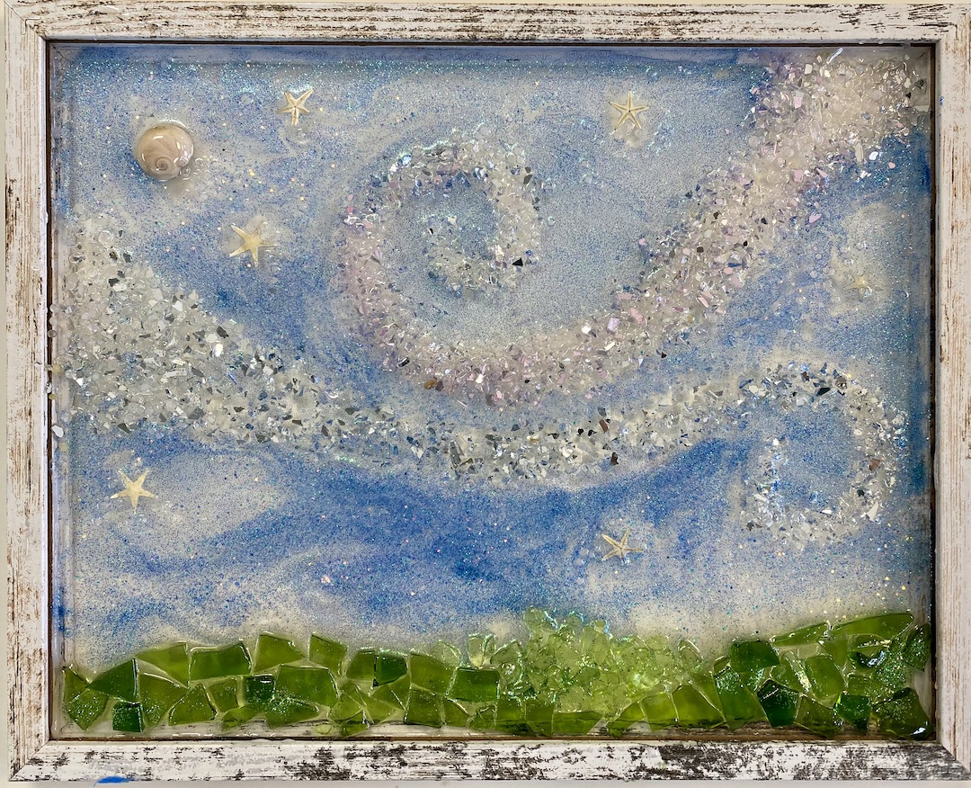 Starry Night Resin Pour