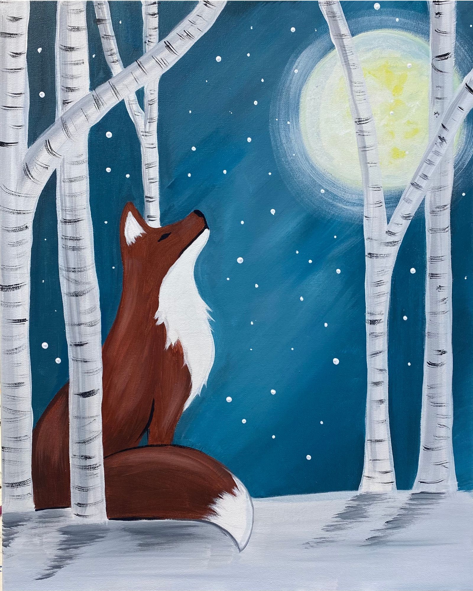 Smiling Winter Fox