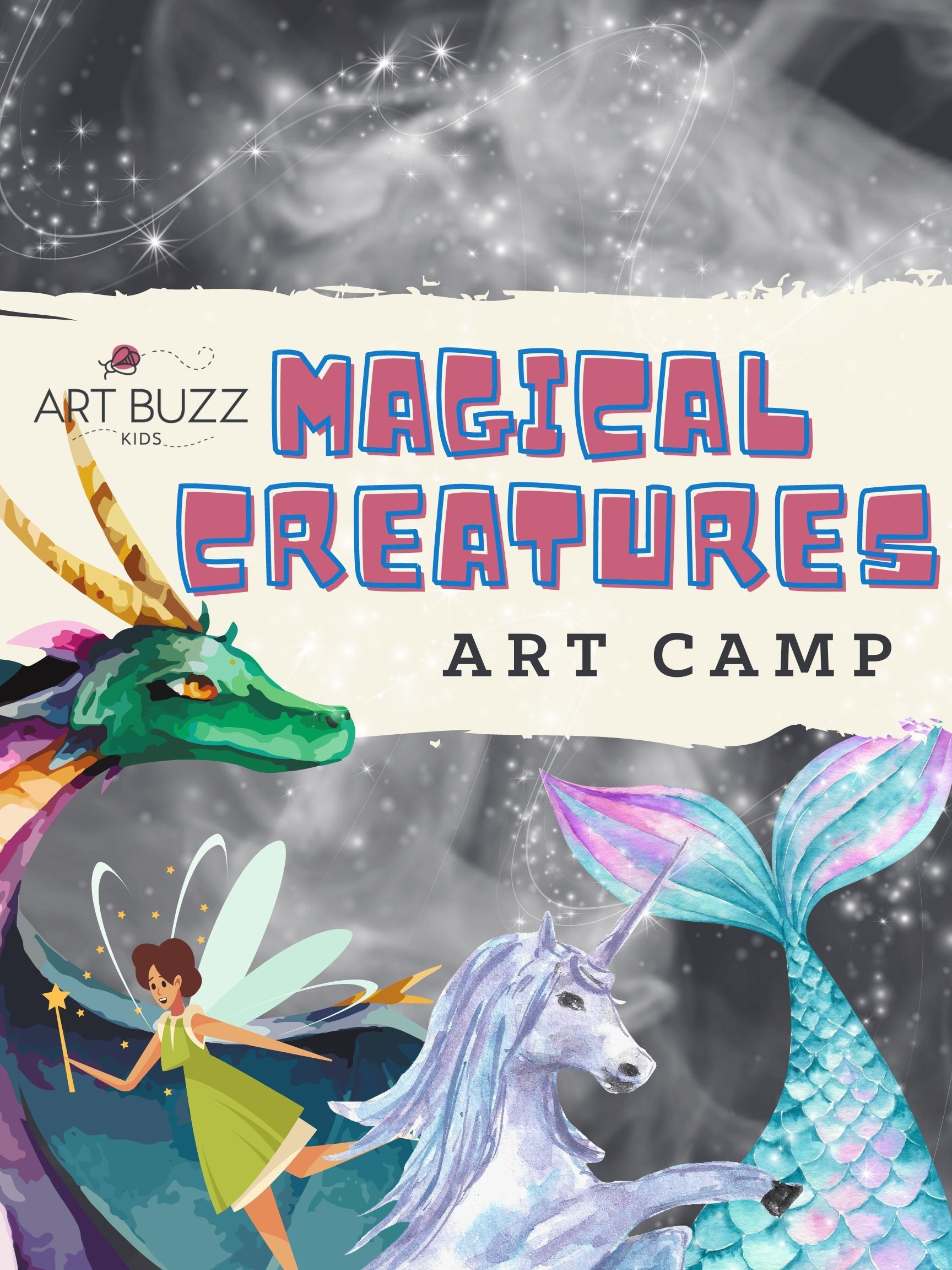 Art Buzz Kids Magical Creatures Summer Camp (Full Week Mon- Thurs)