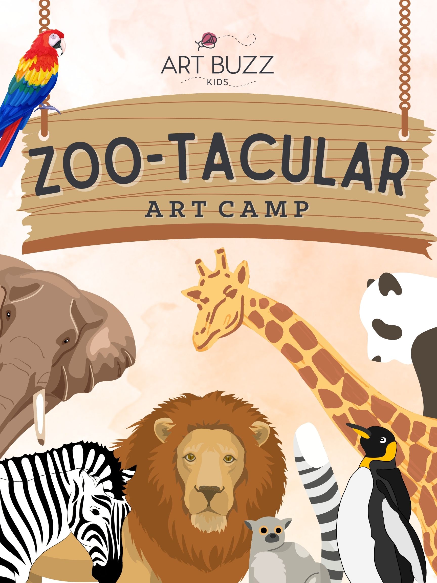 HALF DAY-WEEK | Zootacular Camp! June 12th-16th 9:00am-1:00pm
