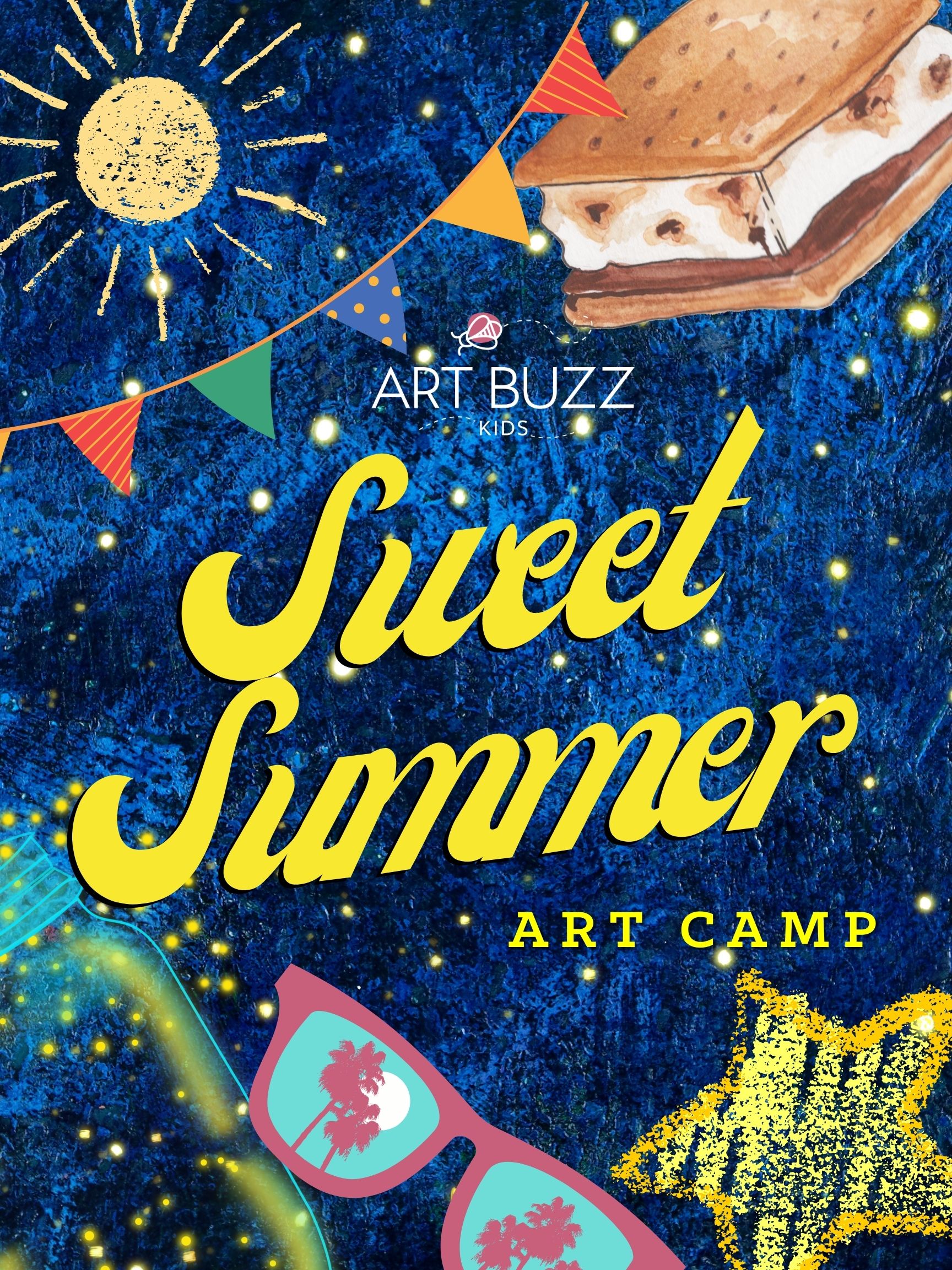 1-Day Sweet Summer Art Camp 8:30am to 12:30pm