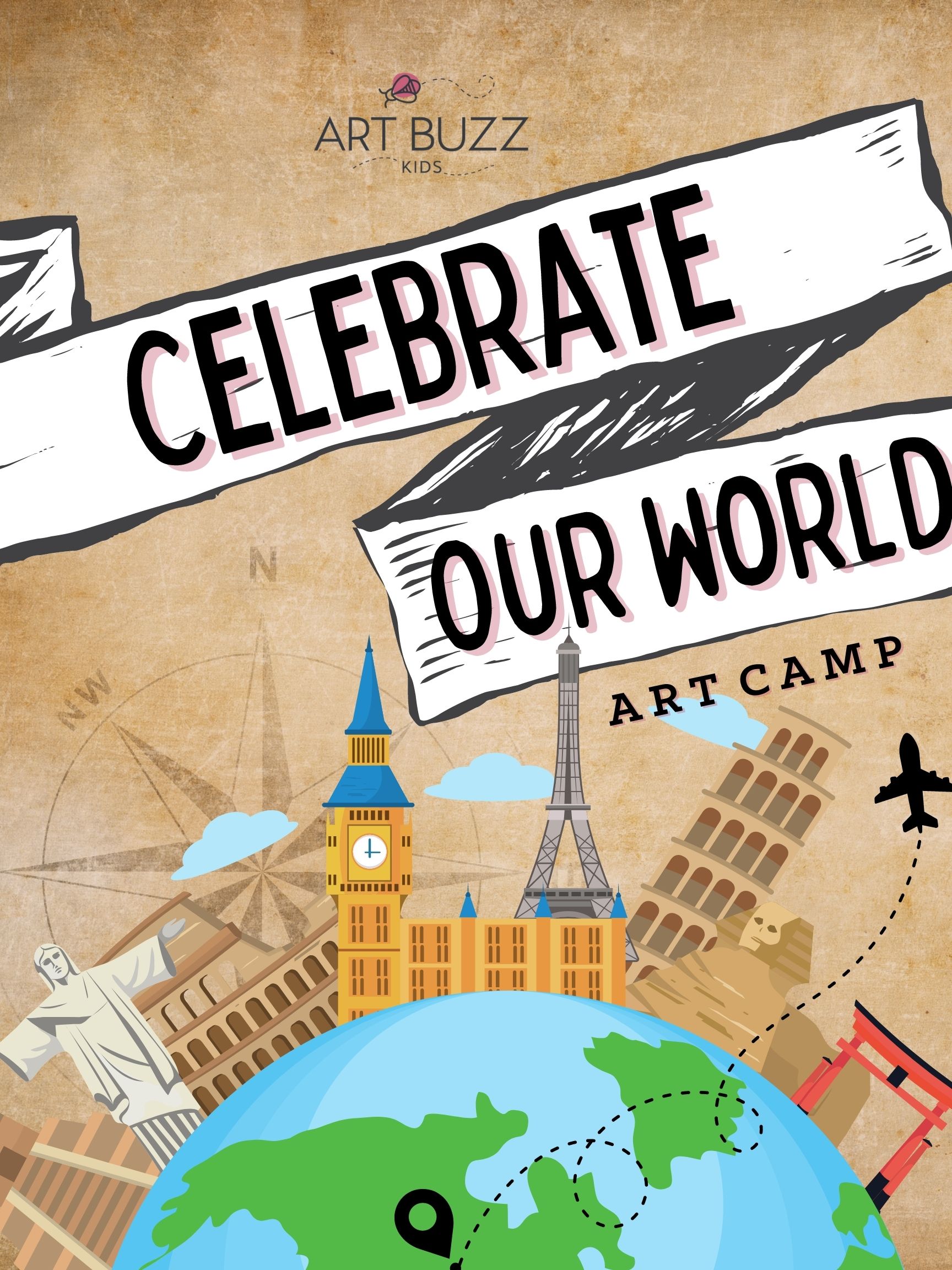 Celebrate Our World - Kids Summer Camp (6/5-6/9) 9am-1pm // Scroll down to see paintings
