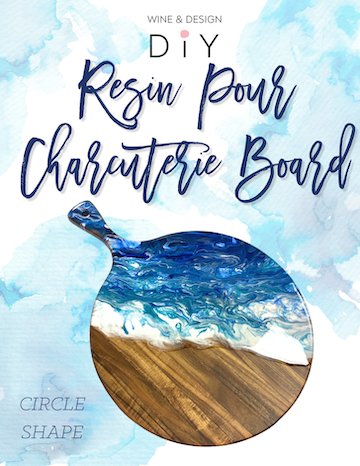 Acrylic Pour Charcuterie Board! 