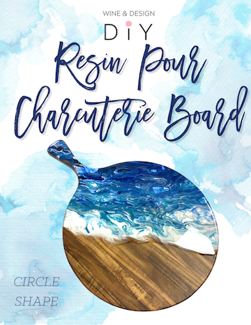 8 Seats Left! Round Resin Pour Charcuterie Board